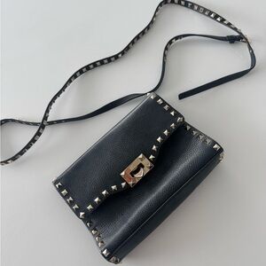 Valentino Black rock stud Crossbody Bag